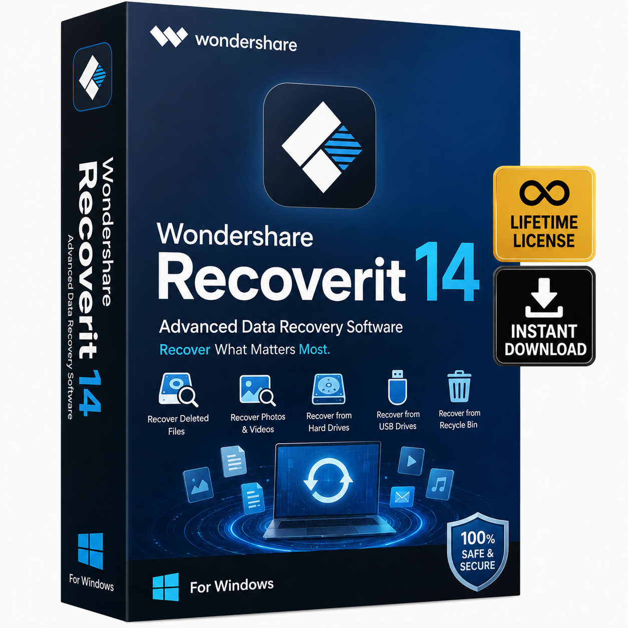Wondershare Recoverit 14 Lifetime License for Windows