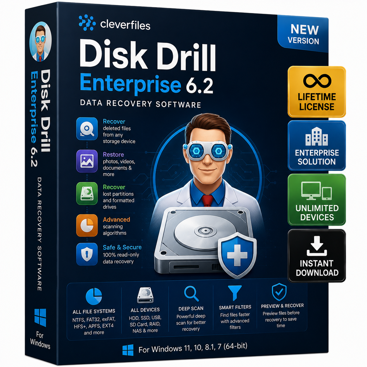 Disk Drill Enterprise 6.2 Lifetime License for Windows