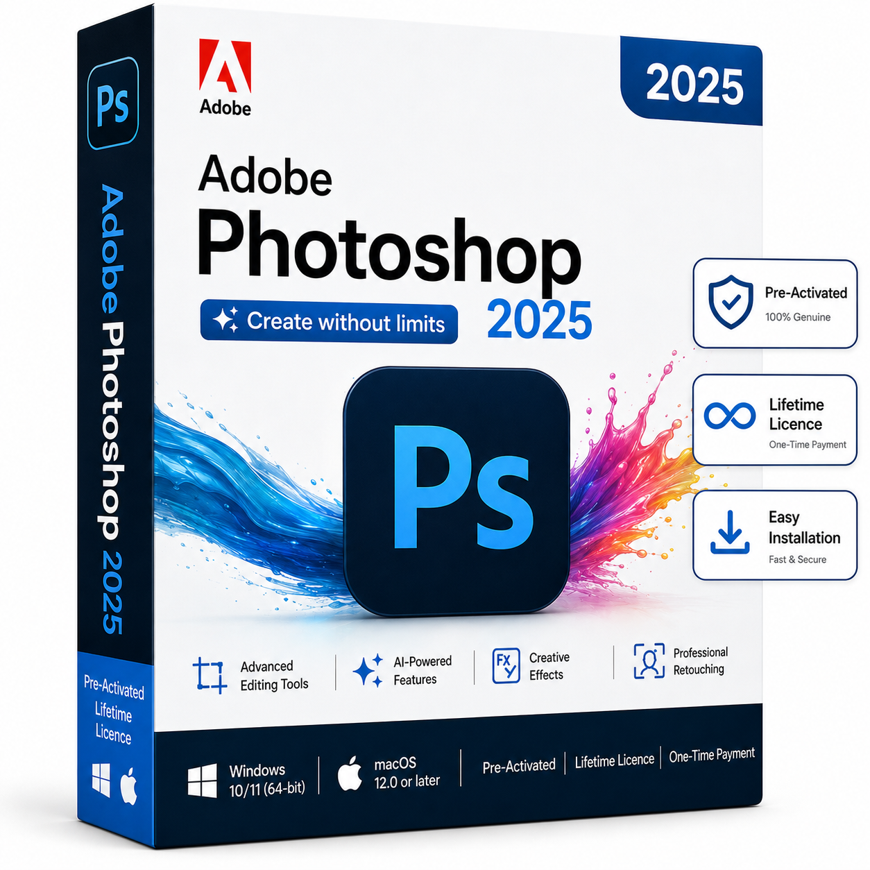 Adobe Photoshop 2025 Lifetime License