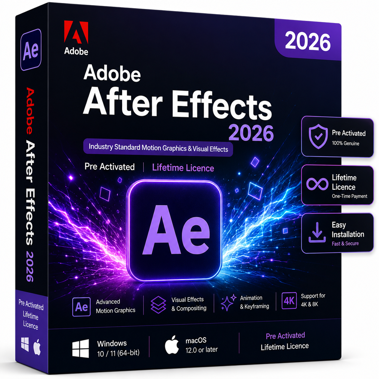 Adobe After Effects 2026 Lifetime Licence for Windows