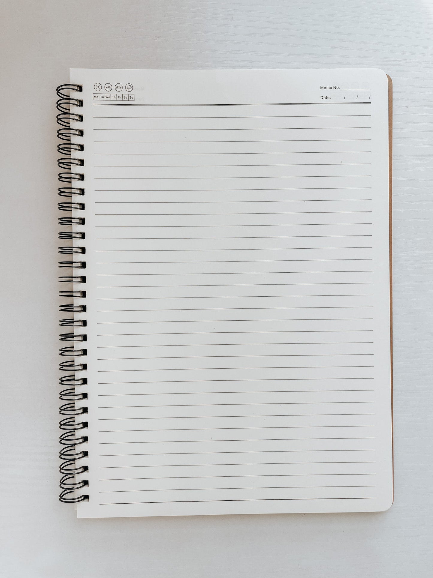 Worthy, Large Hand-Painted Spiral Bound Journal