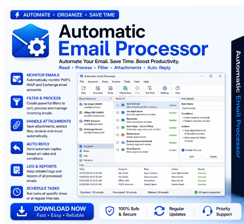 Automatic Email Processor 4 Lifetime License For Windows
