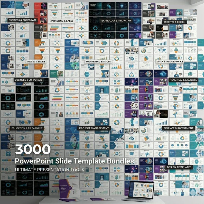 3000 PowerPoint Templates Bundle