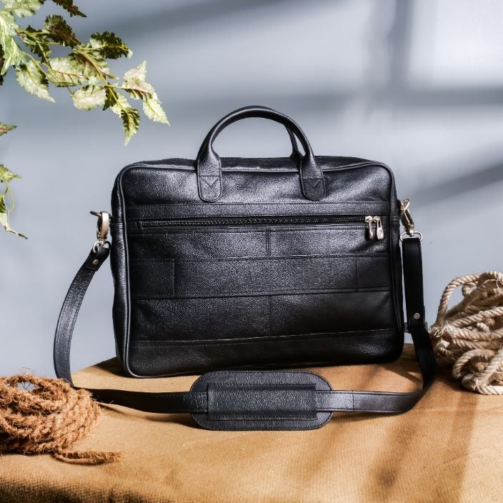 The Ultimate Leather Breifcase Bag-Black