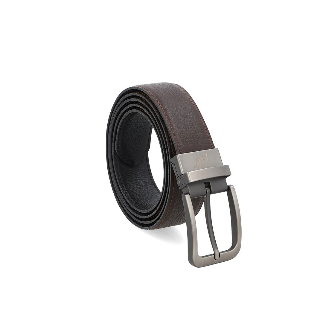 Bellford Natural Milled Double Side Reversible Genuine Leather Belt
