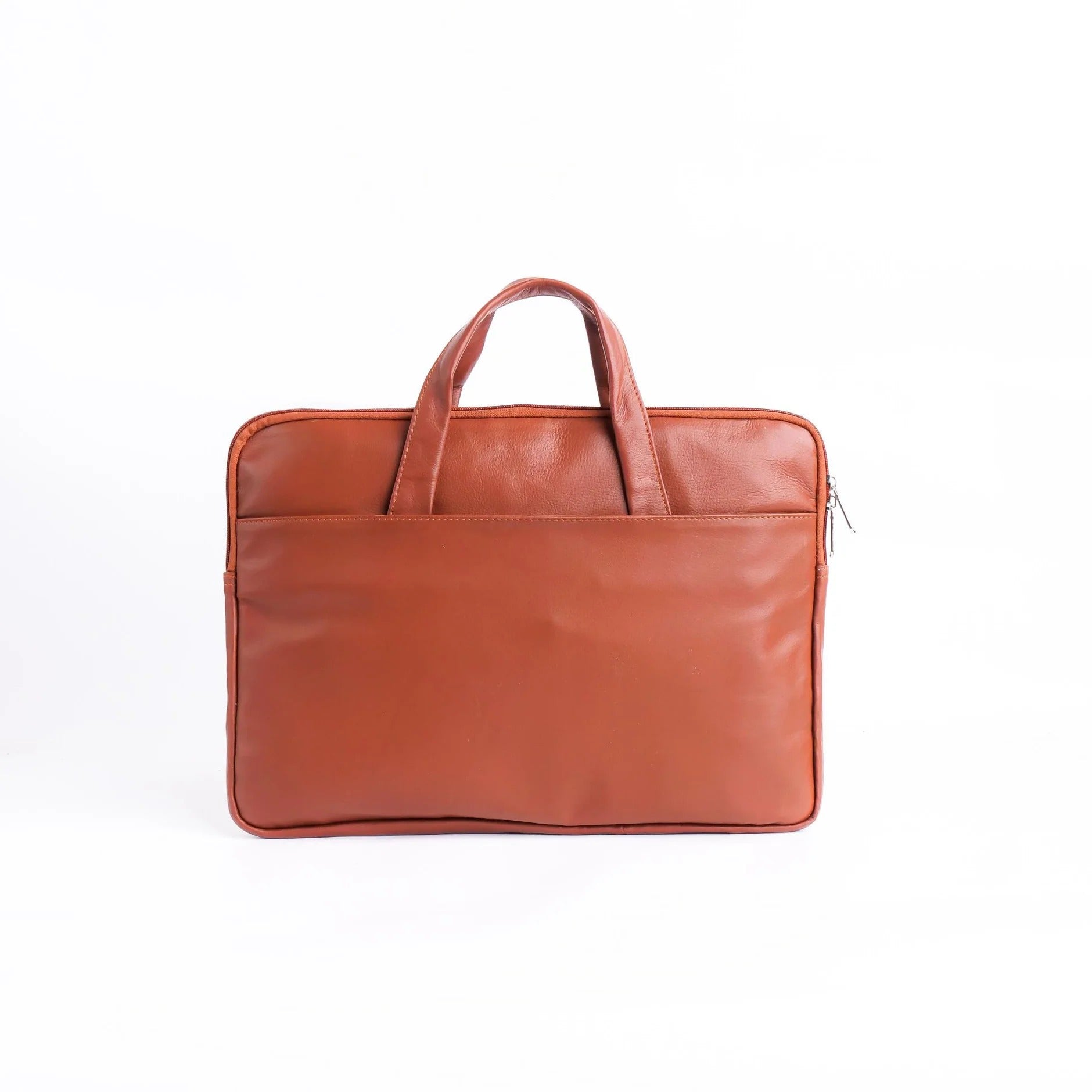 Executive Leather Laptop Bag-Tan