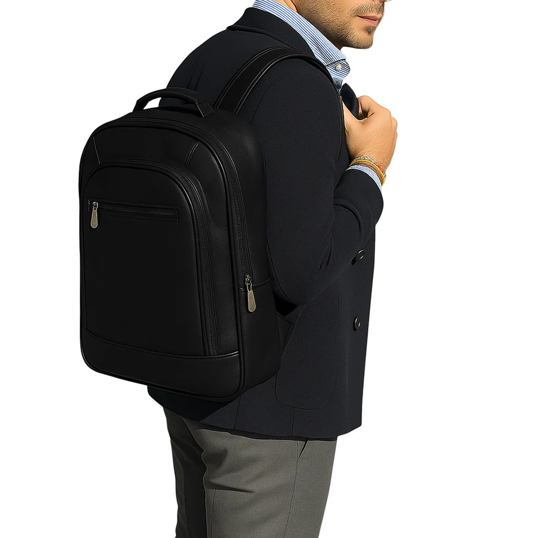 Trio Leather Backpack