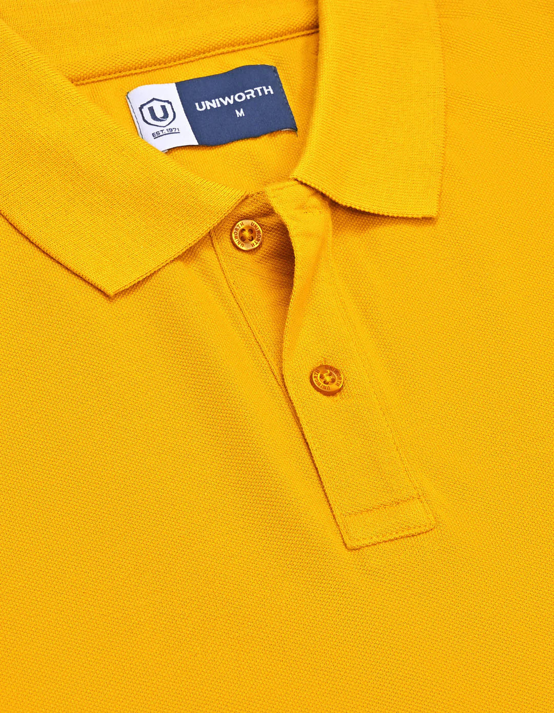 Amber Haze Plain Pique Polo Shirt