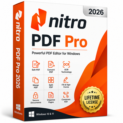 Nitro PDF Pro 2026 Lifetime License for Windows