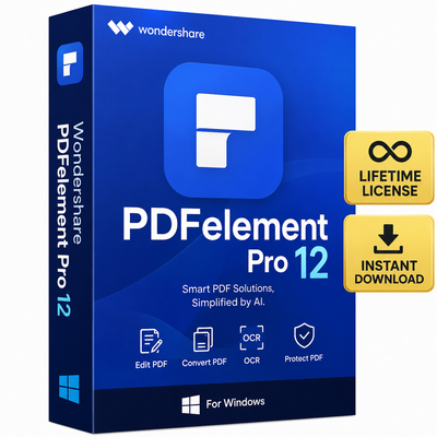 Wondershare PDFelement Pro 12 Lifetime License for Windows