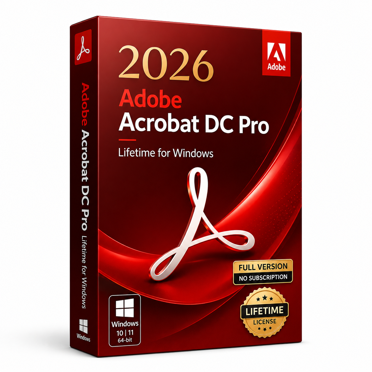 Adobe Acrobat DC Pro 2026 Lifetime License for Windows