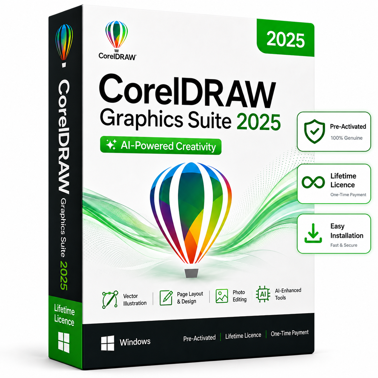 CorelDRAW Graphics Suite 2025 Lifetime License