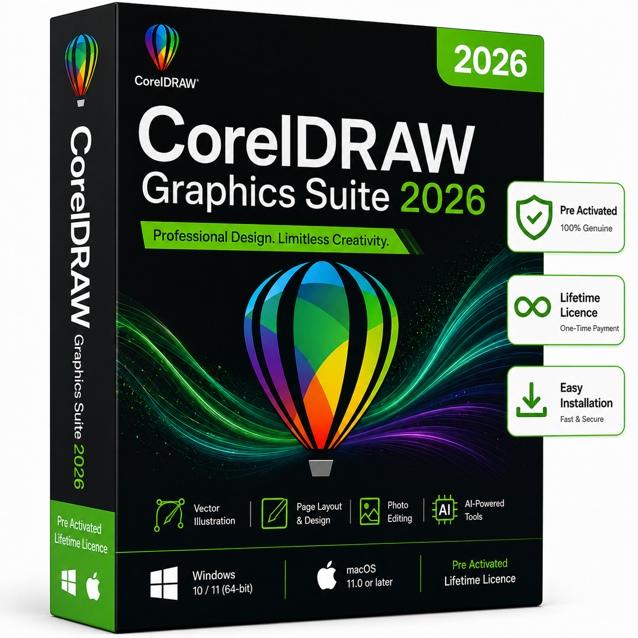 CorelDRAW Graphics Suite 2026 Lifetime License