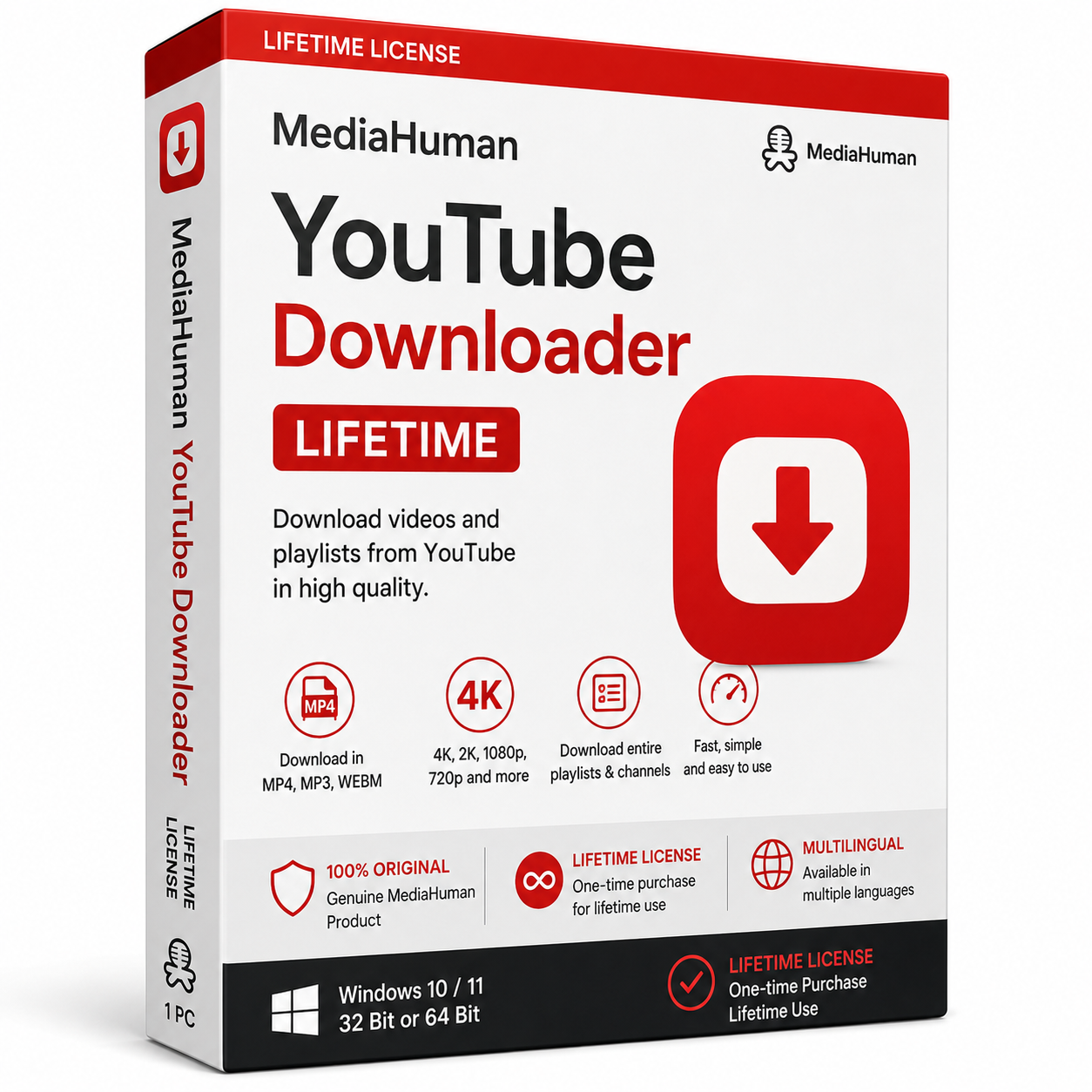 MediaHuman YouTube Downloader Lifetime License for Windows