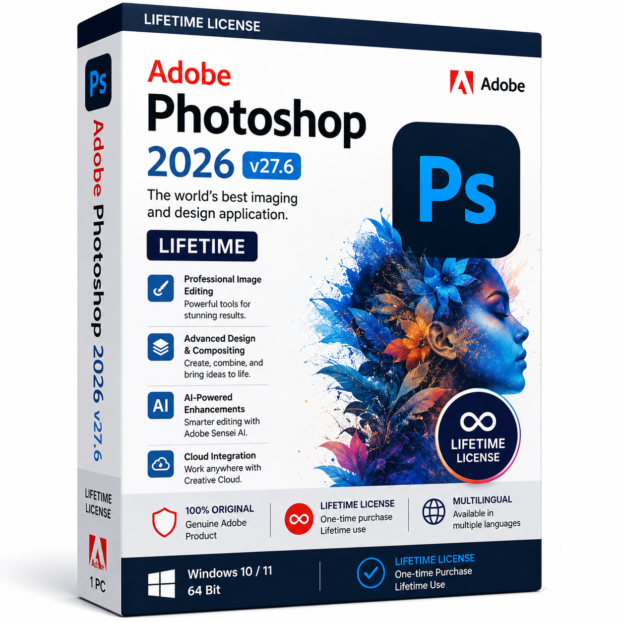 Adobe Photoshop 2026 Lifetime License for Windows