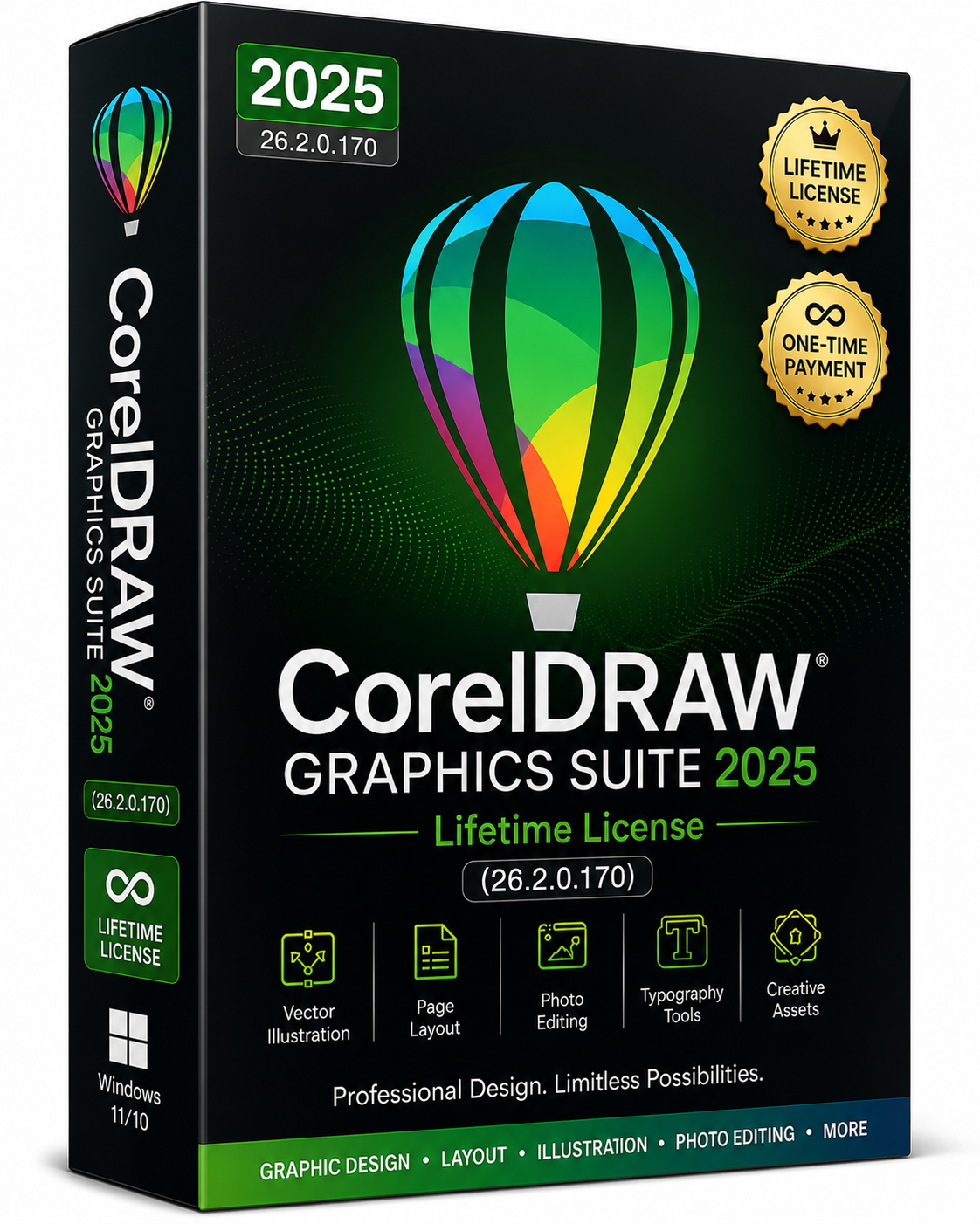 CorelDRAW Graphics Suite 2025 Lifetime License for Windows