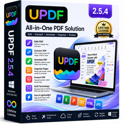UPDF 2.5.4 – PDF Editor Lifetime License For Windows