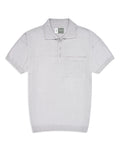 Chrome Plain Jersey Knitted Polo Shirt