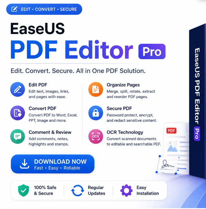 EaseUS PDF Editor Pro Lifetime License For Windows