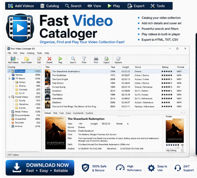 Fast Video Cataloger Lifetime License for Windows