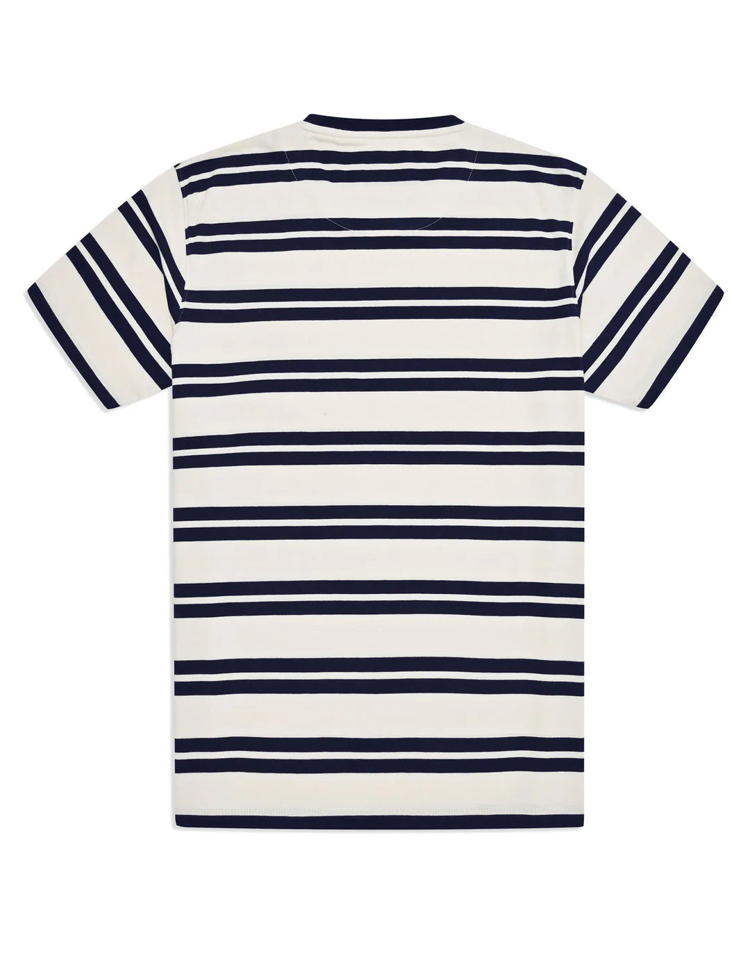 Off White Stripe Crew Neck T-Shirt