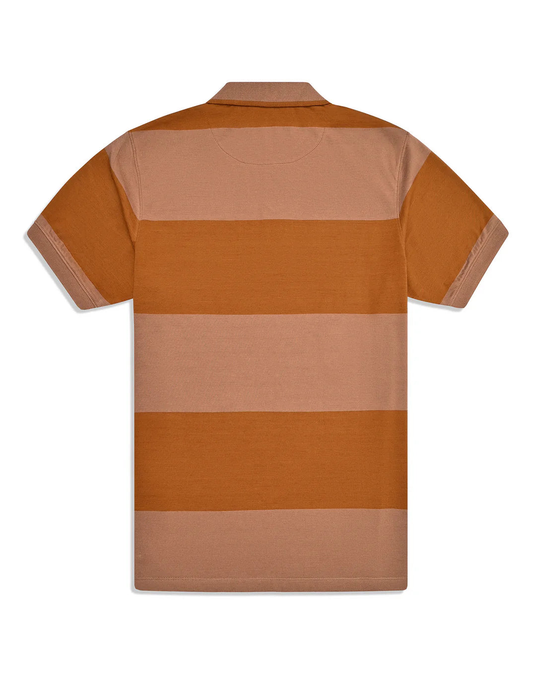 Brown Stripe Pique Polo Shirt TP2676-1