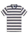 Off White Stripe Crew Neck T-Shirt