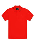 Red Plain Pique Polo Shirt