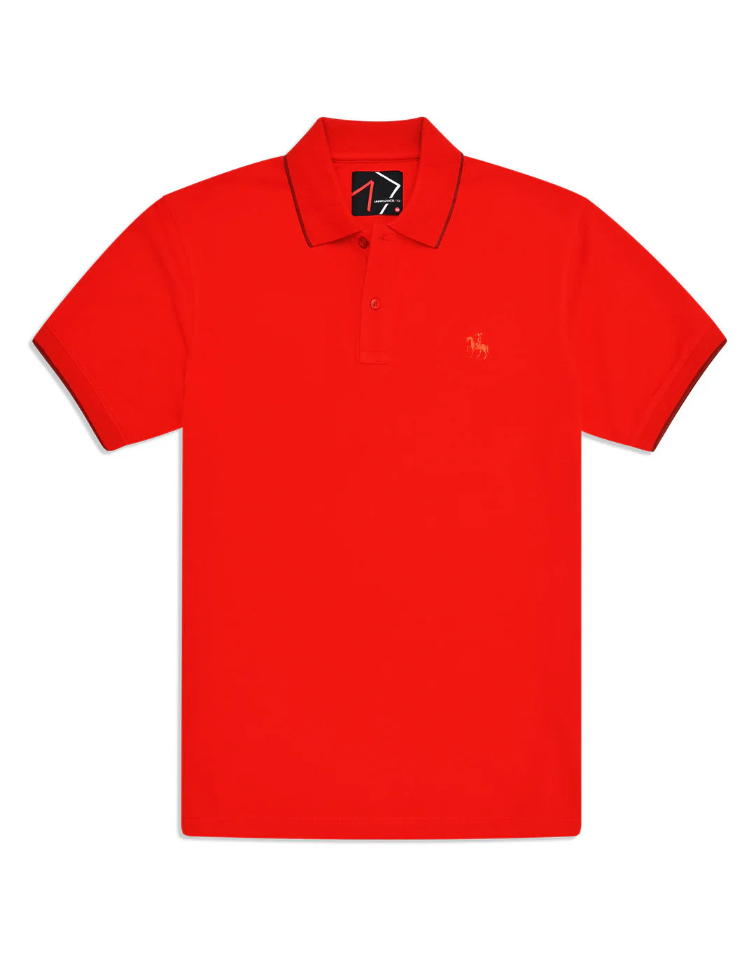 Red Plain Pique Polo Shirt