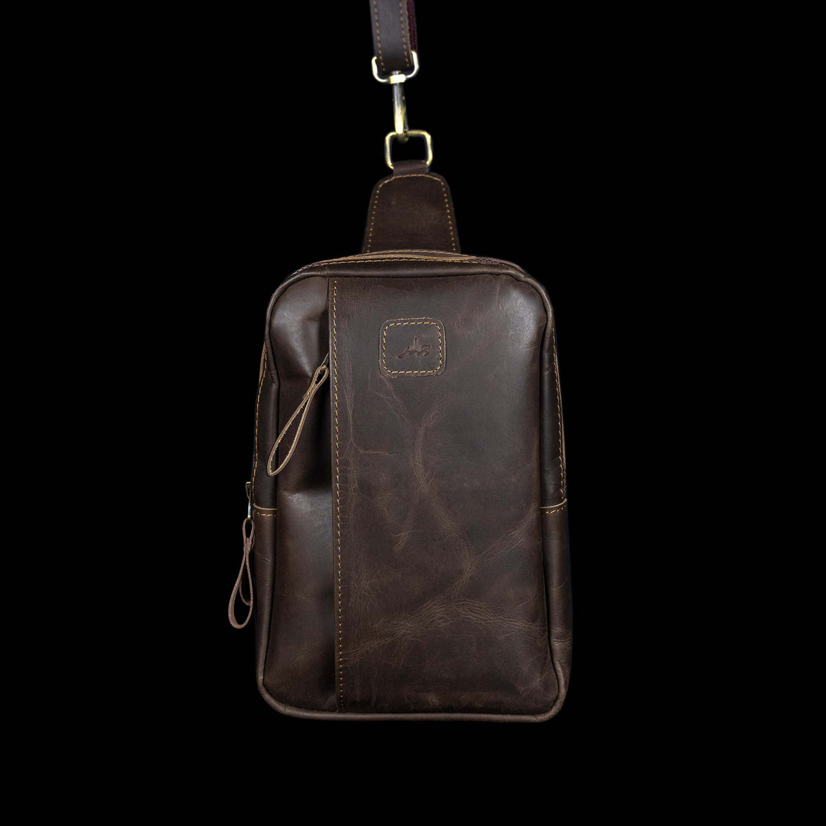 Crosser Vertical Leather Crossbody Bag