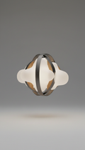 Sculptural Glass Pendant Lamp
