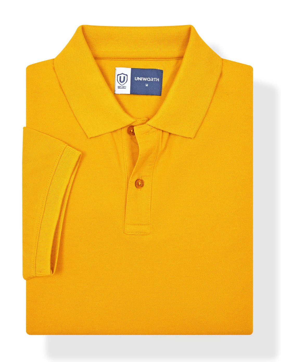 Amber Haze Plain Pique Polo Shirt