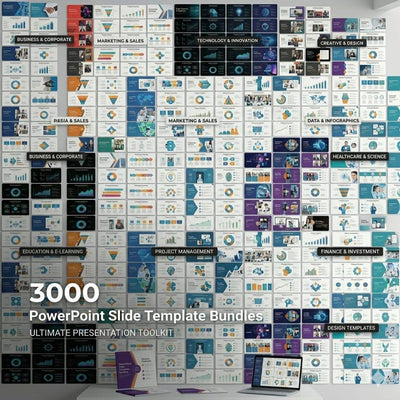 3000 PowerPoint Templates Bundle