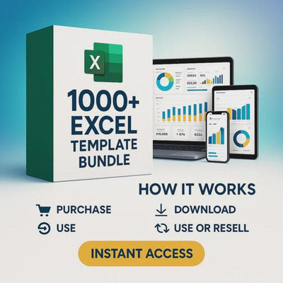 1,000 Excel Templates Bundle