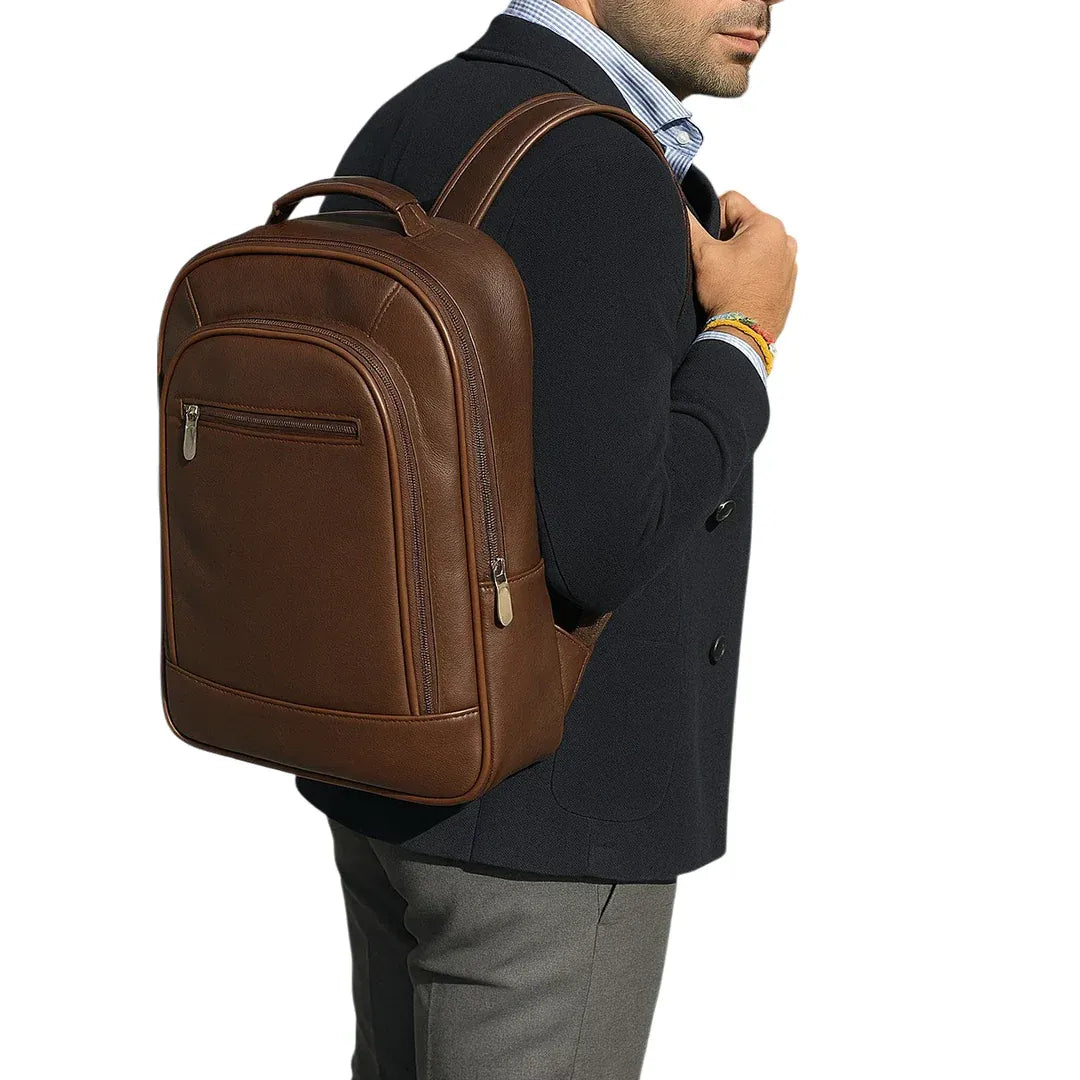 Trio Leather Backpack