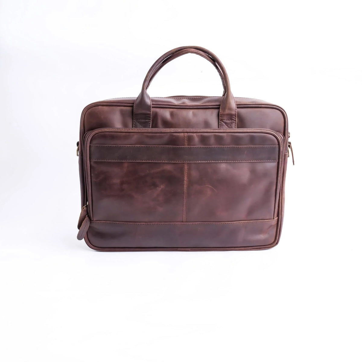 Everyday Companion Leather Laptop Bag-Vintage Midnight Brown