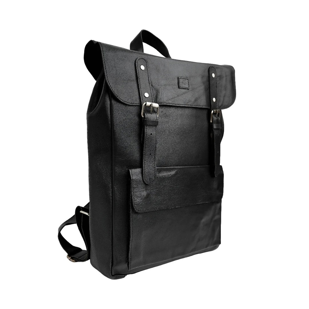 Nomad Vintage Leather Backpack- Black