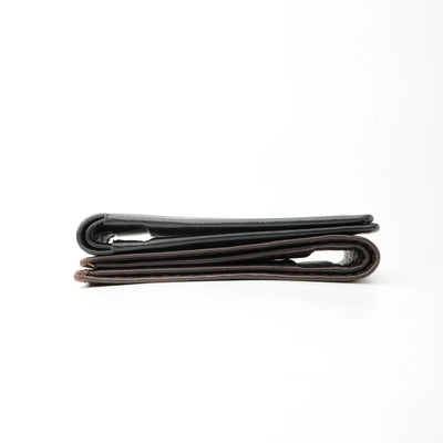 Thin Slim Butter Soft Leather Bi-Fold Wallet-Black