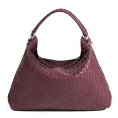 Handmade Woven Original Leather Bag-Burgundy