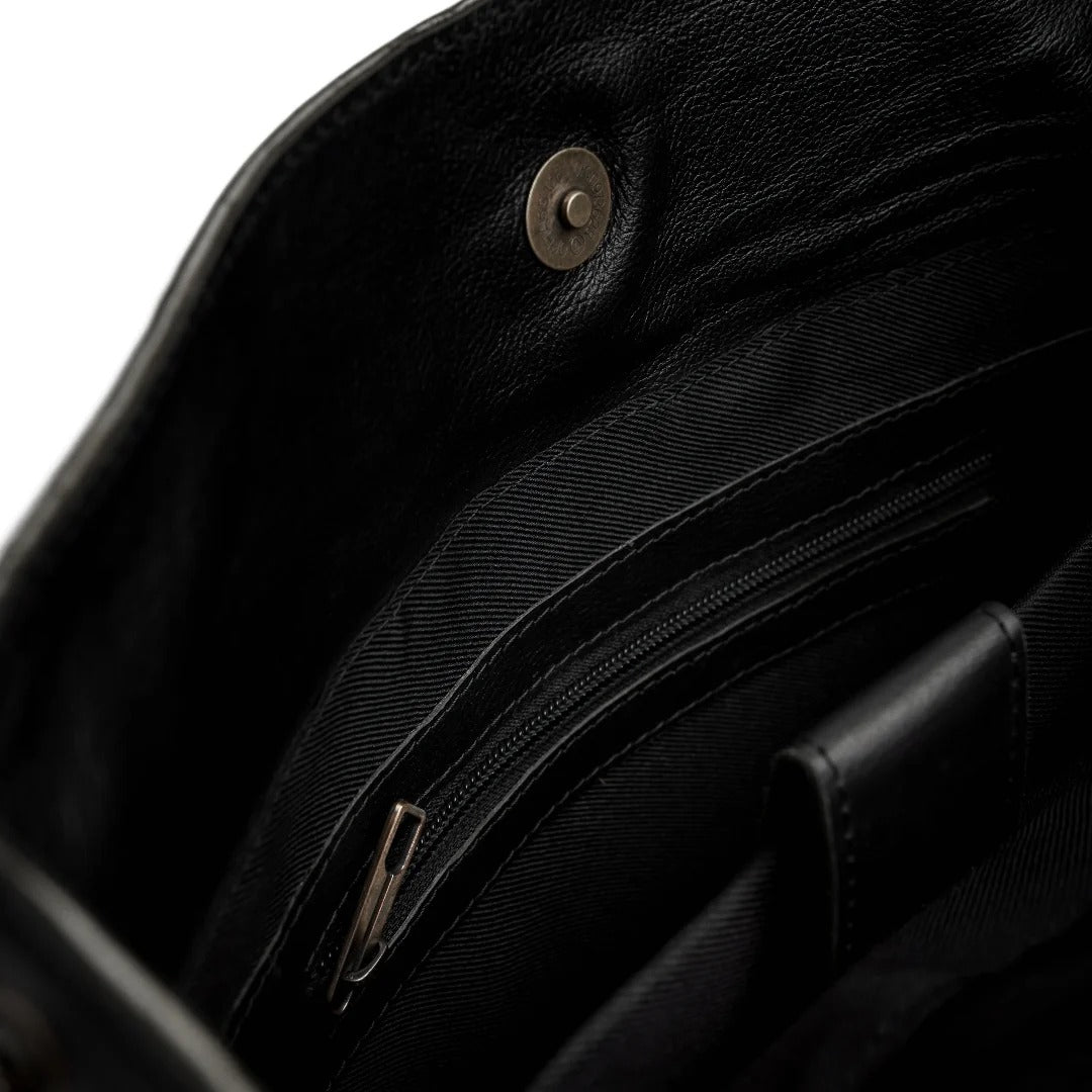 Nomad Vintage Leather Backpack- Black