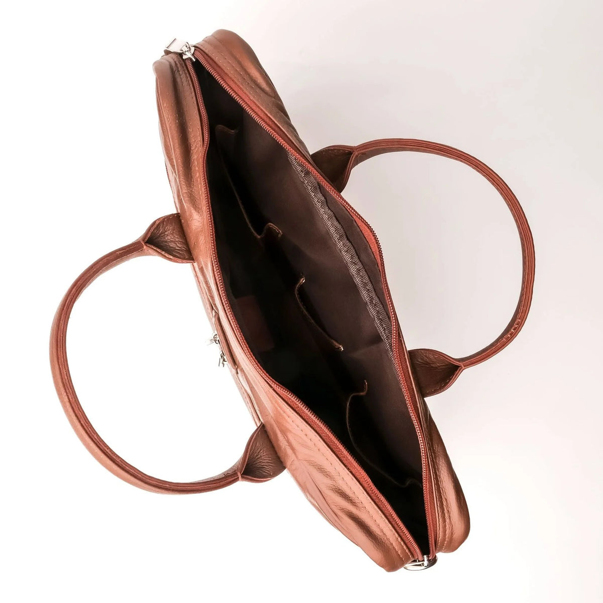 Executive Leather Laptop Bag-Tan
