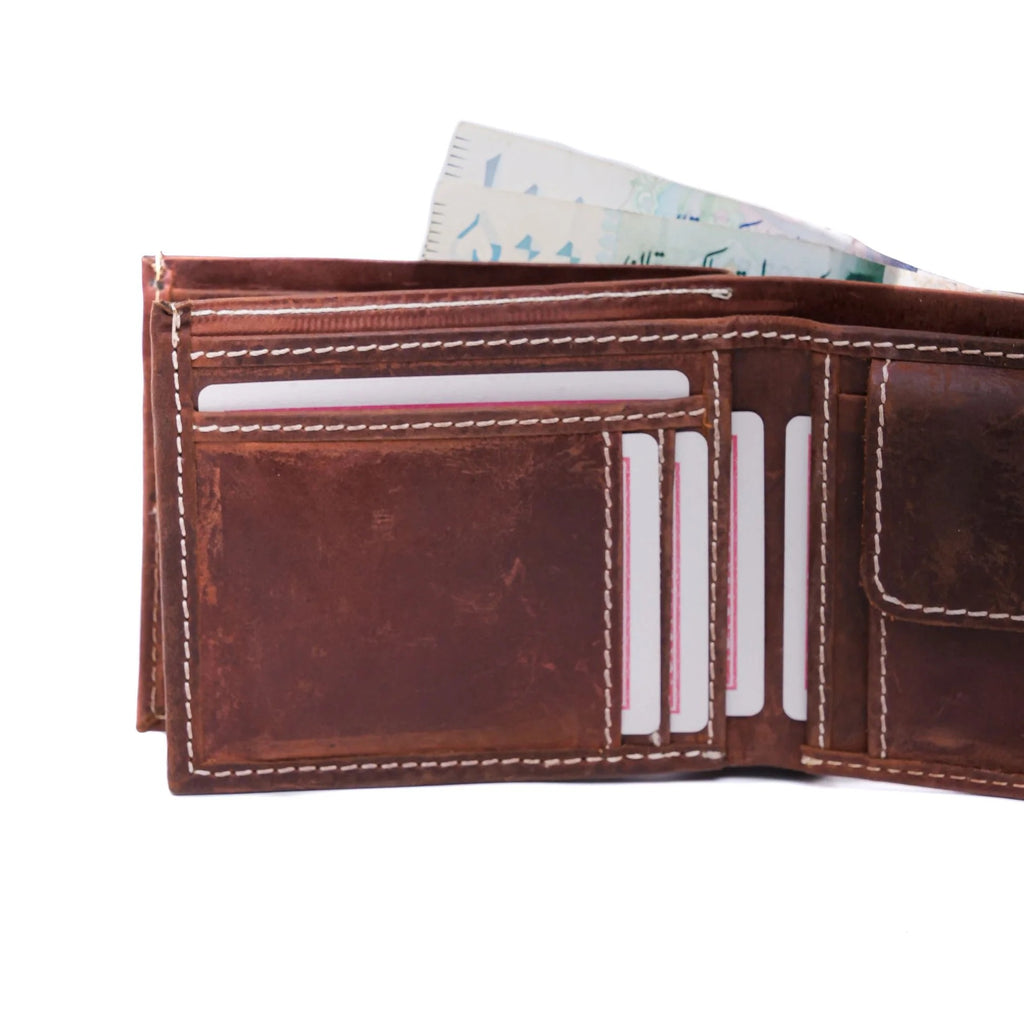 Trident 2.0 Mens Vintage Leather Wallet