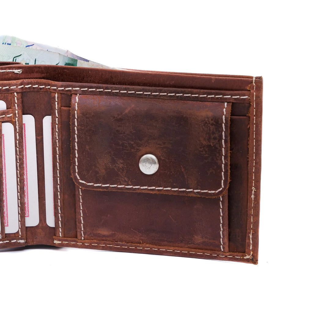Trident 2.0 Mens Vintage Leather Wallet