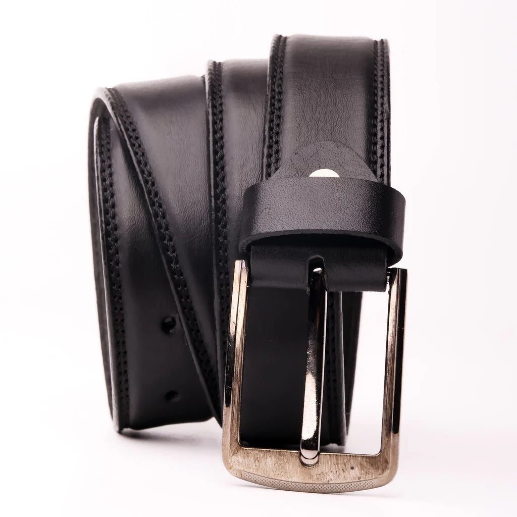 Black Belt With Single Pin Buckle