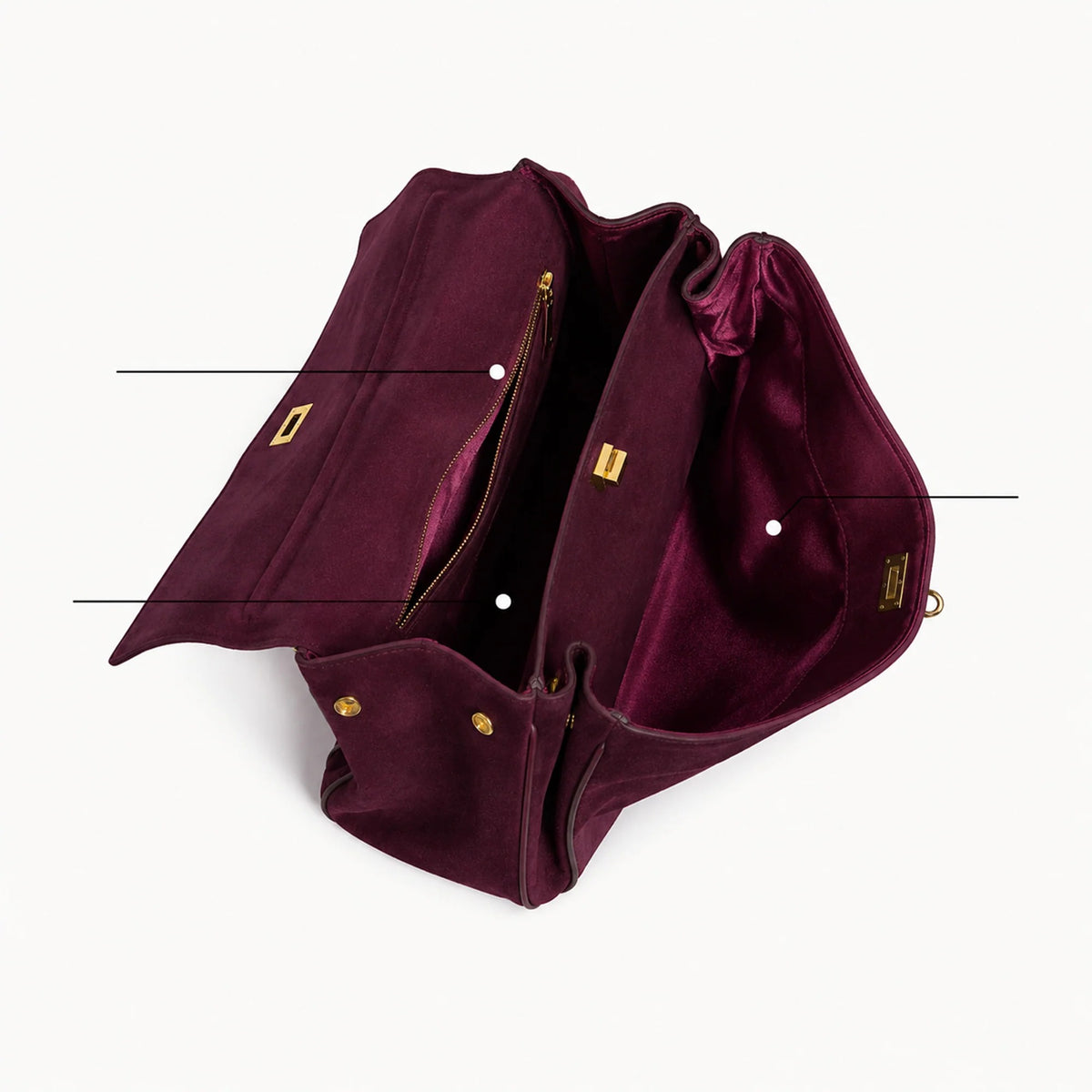 The Charlotte | Suede Bag