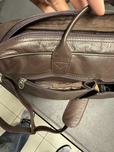 The Ultimate Leather Breifcase Bag-Dark Brown