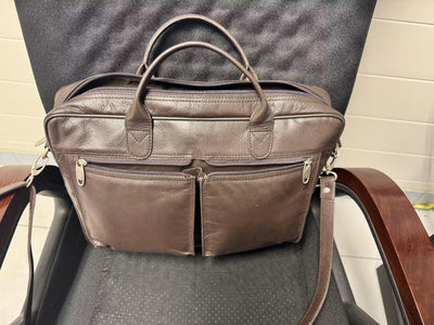 The Ultimate Leather Breifcase Bag-Dark Brown