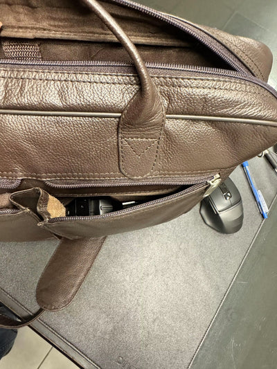 The Ultimate Leather Breifcase Bag-Dark Brown