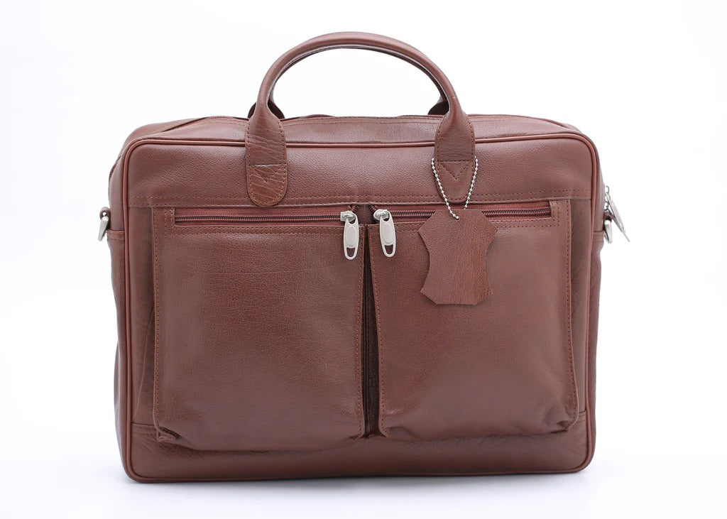 The Ultimate Leather Breifcase Bag-Tan