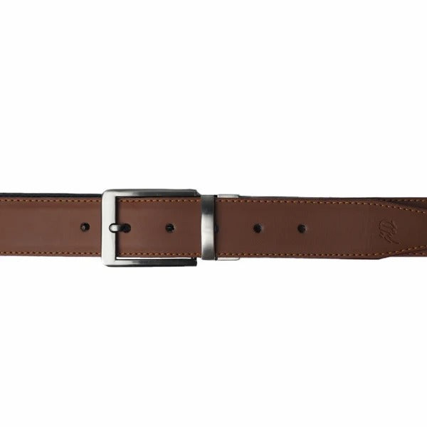 BLACK CAMEL BROWN Double Sided Reversible Men's' Leather Belt